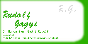 rudolf gagyi business card